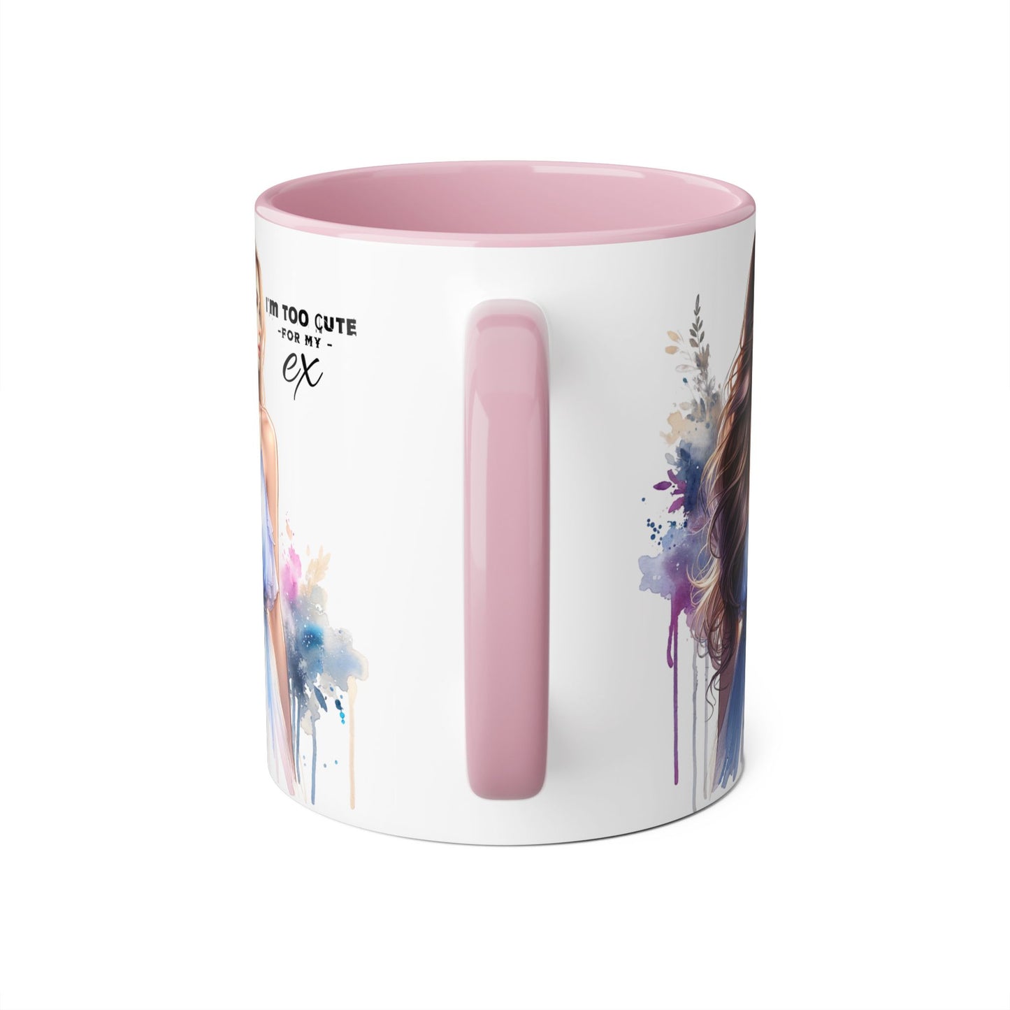 I'm Too Cute For My Ex Stylish Accent Mug, I'm Too Cute for My Ex Gift, Cute Coffee Cups, Artistic Mugs for Her, Birthday or Friendship Gift