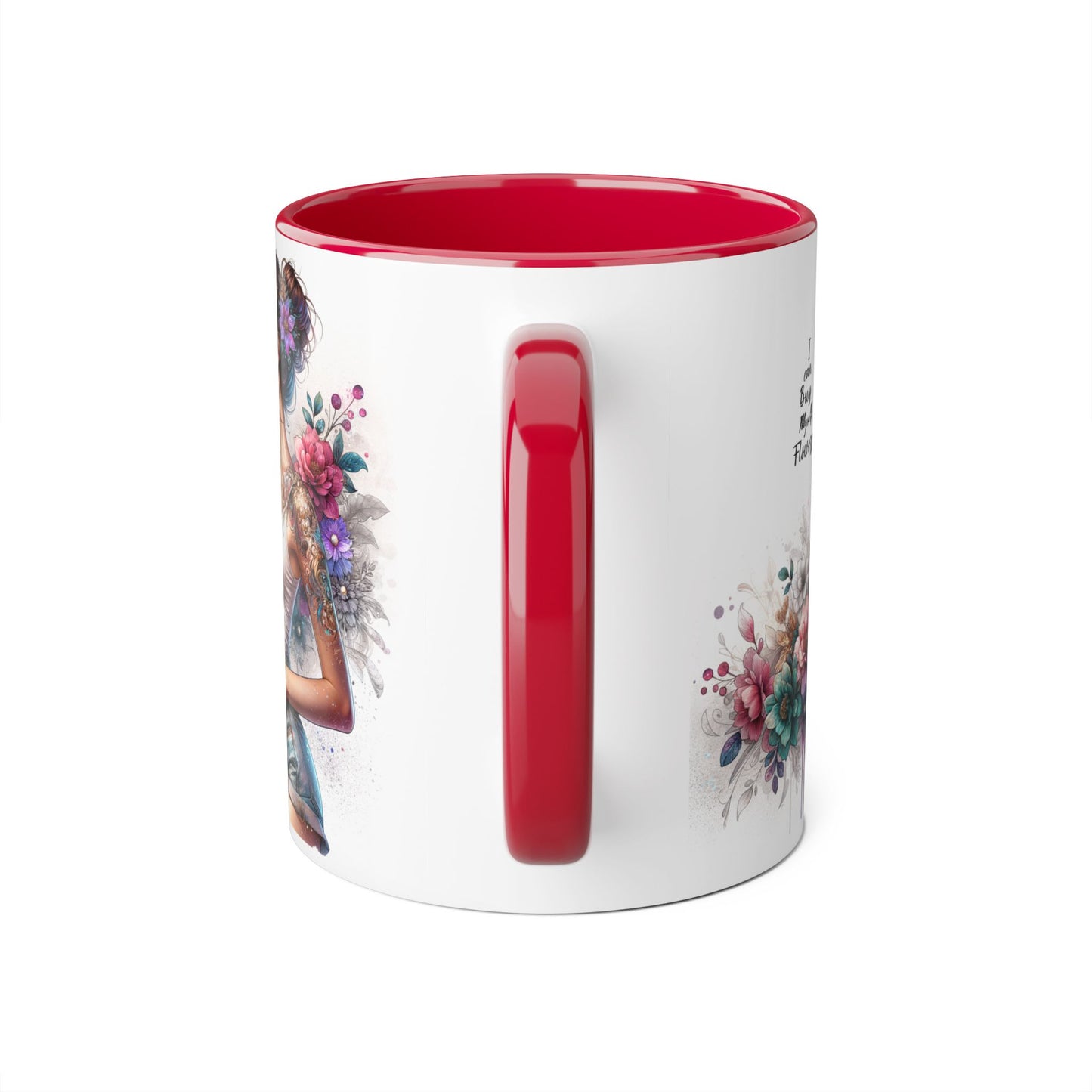 I Can Buy Myself Flowers Boho Floral Accent Mug – Perfect for Garden Lovers, Flower Enthusiasts, Gift for Birthdays, Mother's Day, Tea Lover