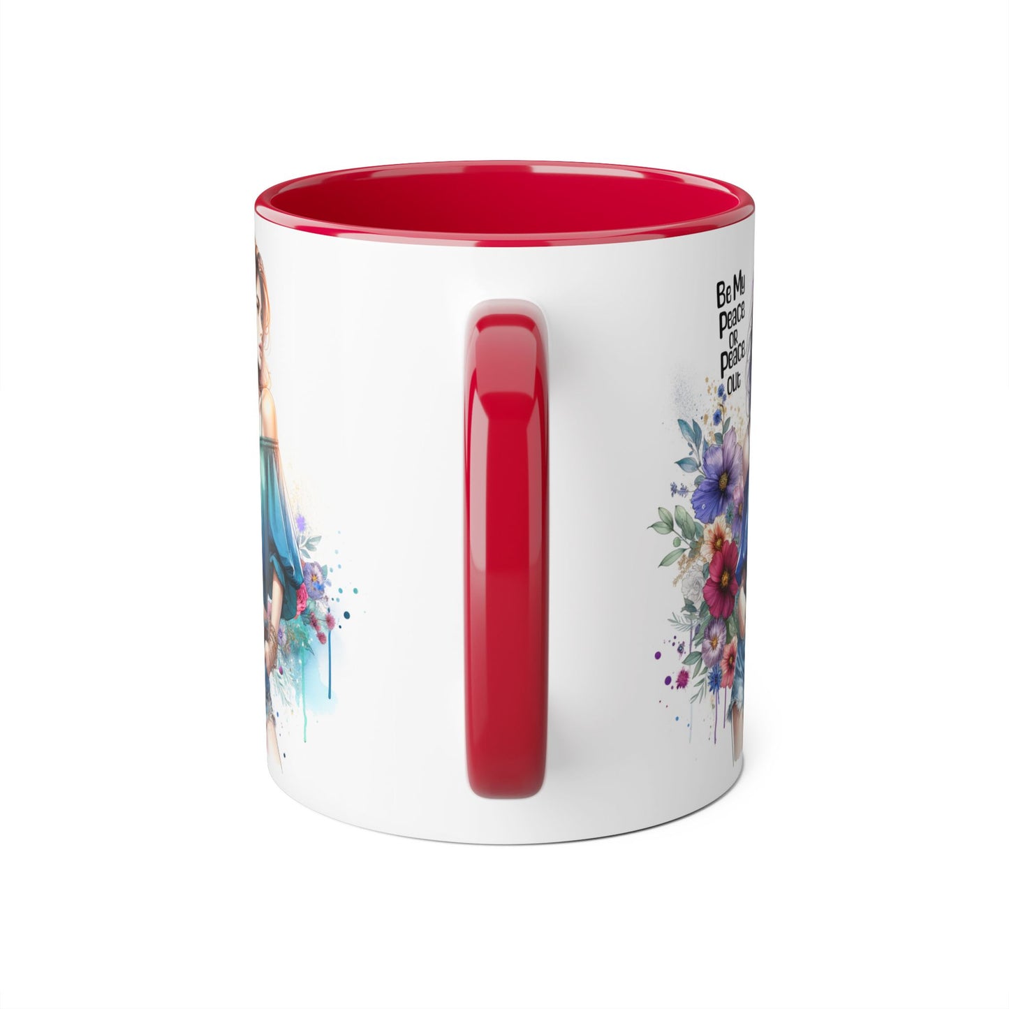 Be My Peace or Peace Out Accent 11oz Mug