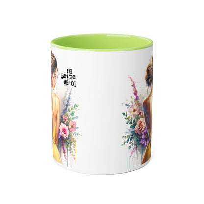 It's Not Me, It's You Humoristic Floral Portrait Accent Mug - Perfect Gift for Her, Coffee Lovers, Birthdays, Home Decor, or Celebrations