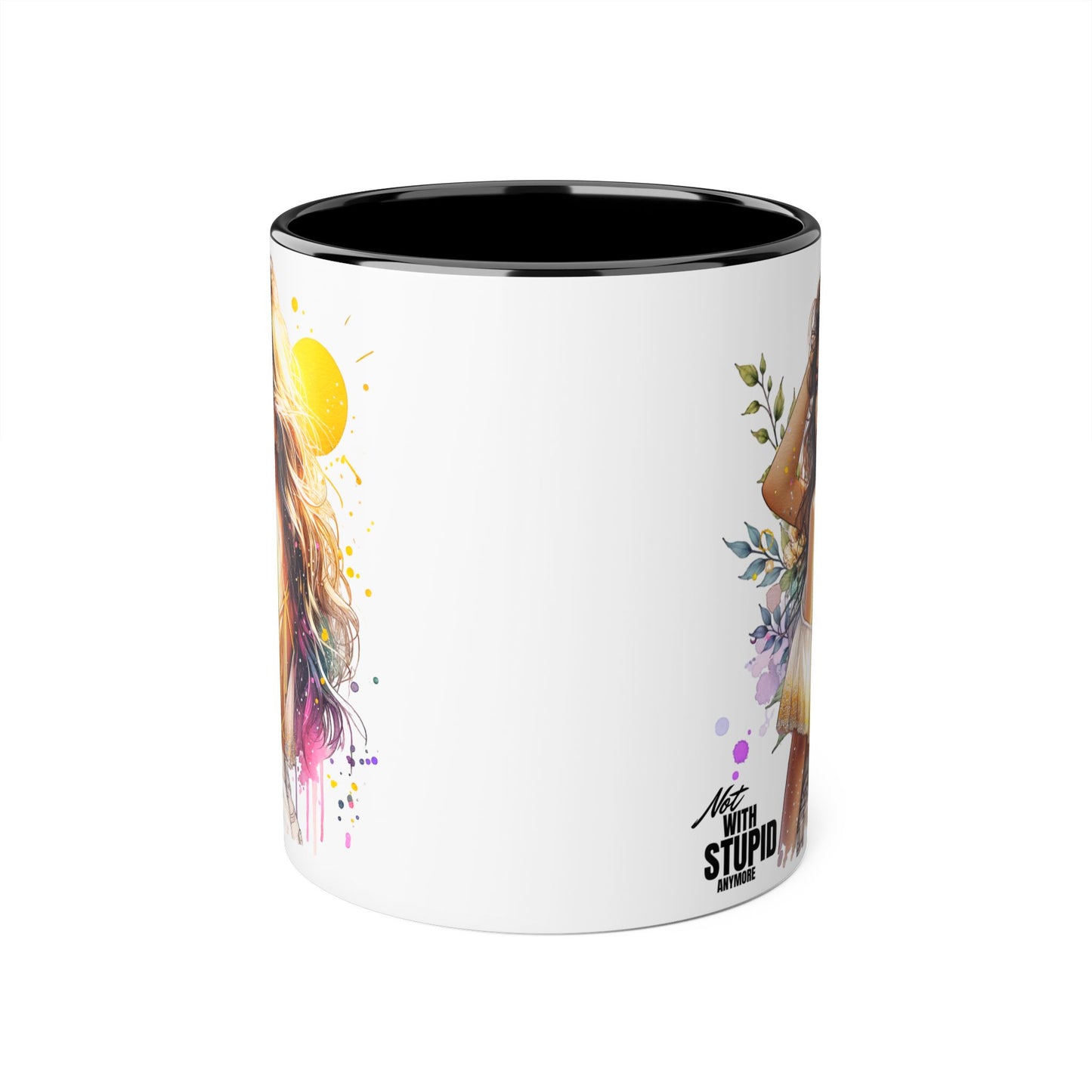 Mug - Not With Stupid Anymore Humoristic 11oz Accent Mug