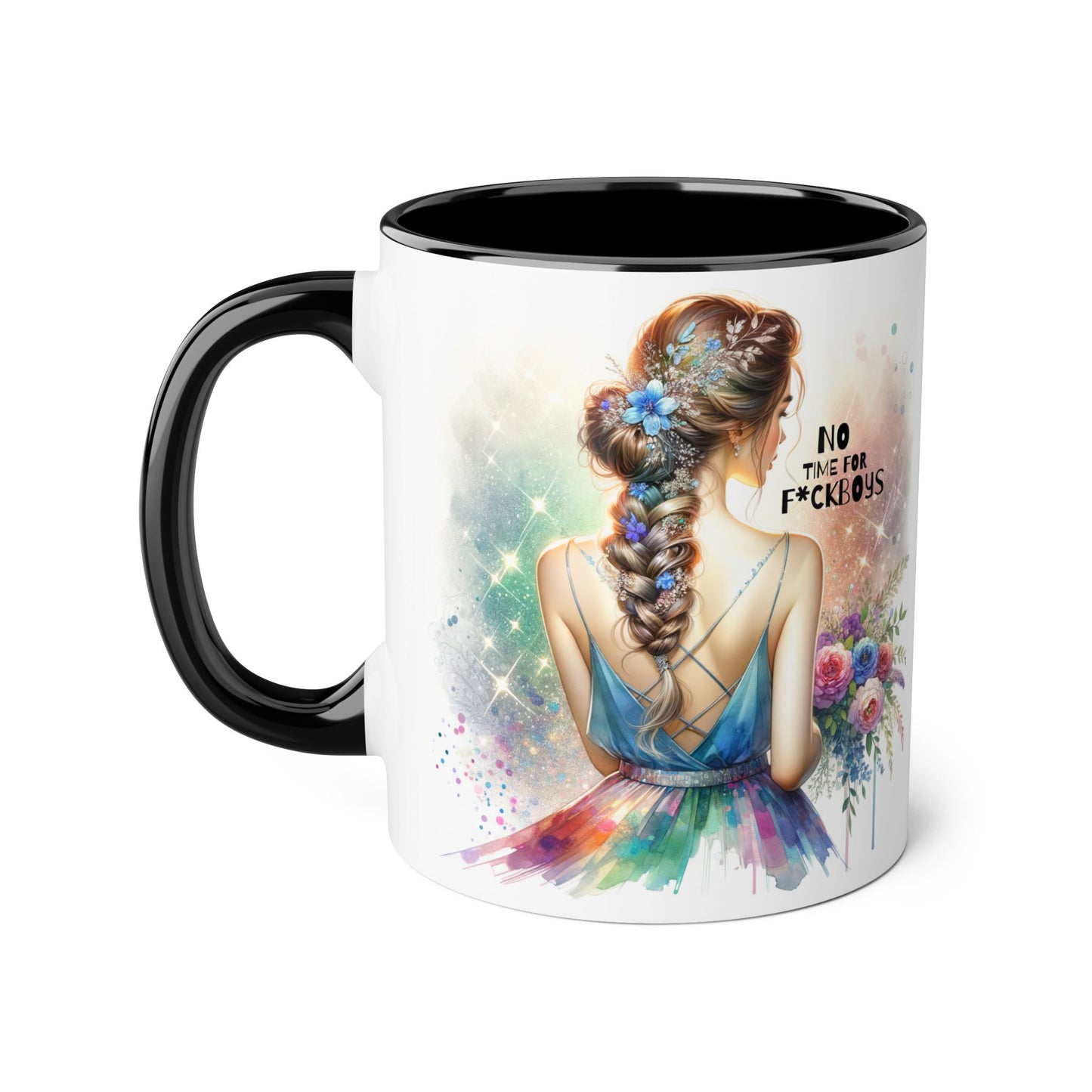 Funny Accent Mug - No Time For F*boys 11oz