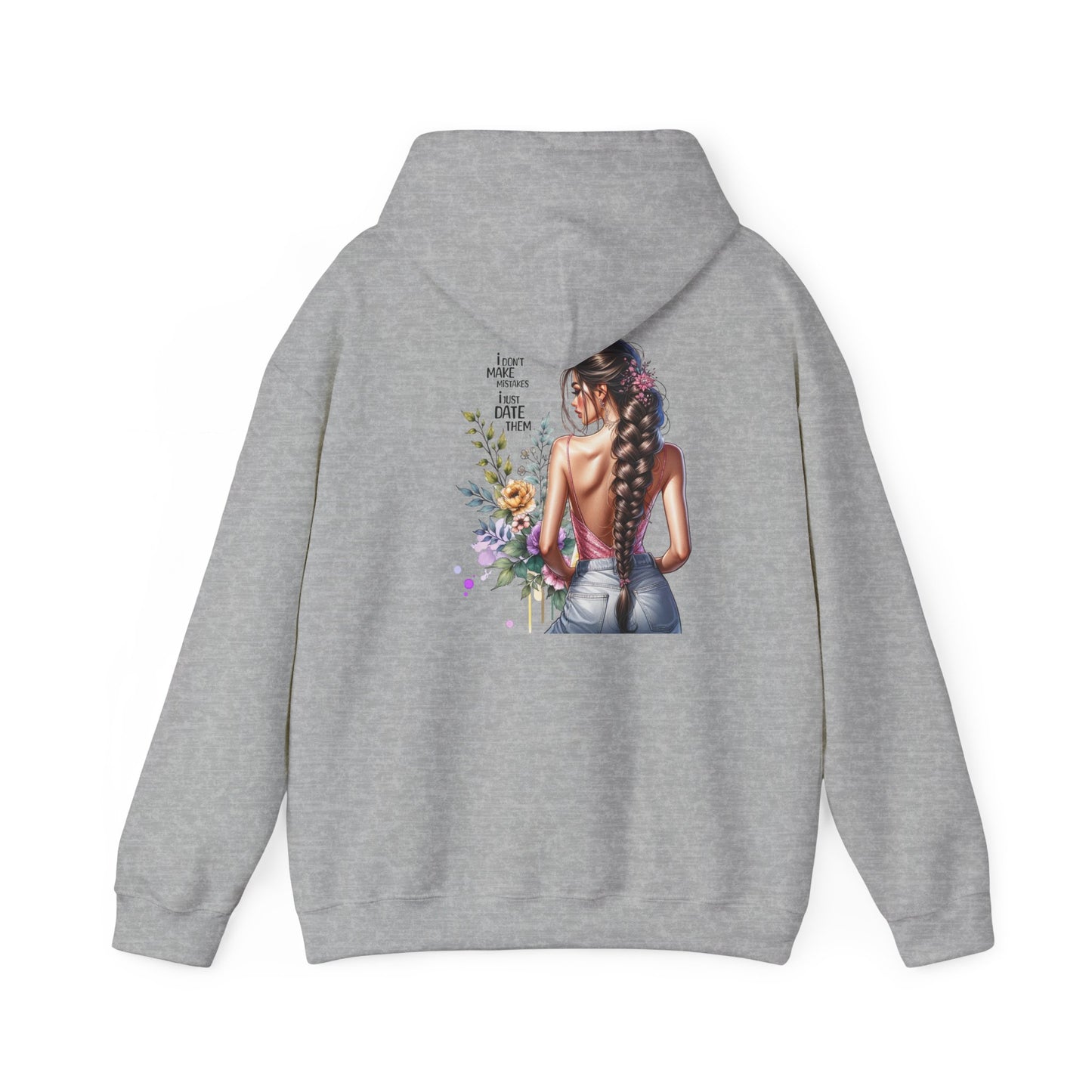 I Don`t  Make Mistakes, I Just Date Them Bohemian Floral Sweatshirt, Comfortable Everyday Hoodie for Women, Perfect Gift for Birthdays, Festivals, Casual Outings