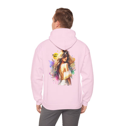 Thank U, Next Vibrant Art Hoodie - Stylish Unisex Sweatshirt with Colorful Design, Casual Wear, Gift Idea for Festivals, Cozy Layering