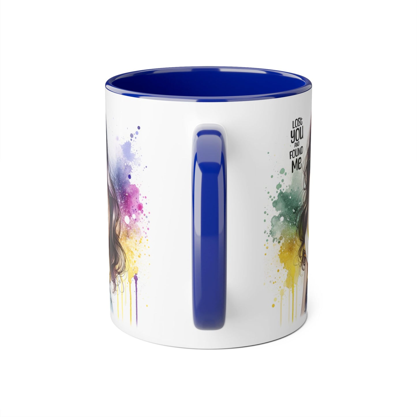 Lost You and Found Me Artistic Accent Mugs | Colorful Watercolor Portraits | Inspirational Coffee Cup | Perfect Gift for Coffee Lovers, Art Enthusiasts, [...]