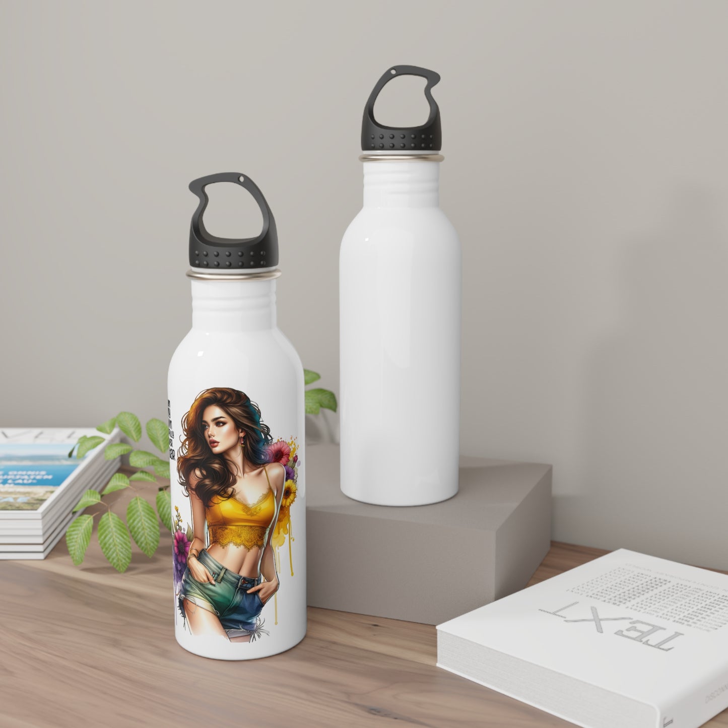 I Am My Own Happily Ever After Stylish Stainless Steel Water Bottle - Inspirational Fitness Water Bottle, Reusable Travel Flask, Eco-Friendly Gift, Floral Design, [...]