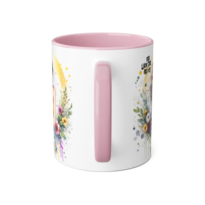 It's Not Me, It's You Humoristic Vibrant Floral Accent Mug, 11oz Coffee Cup, Mother's Day Gift, Boho Chic, Cozy Home Decor, Artist Designed Drinkware