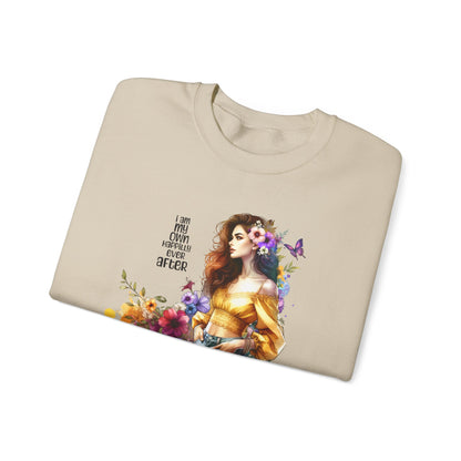 I Am My Own Happily Ever After  Artistic Unisex Heavy Blend™ Crewneck Sweatshirt - Perfect Gift for Artists, Creative Souls, Birthdays, Casual Wear, Art Lovers