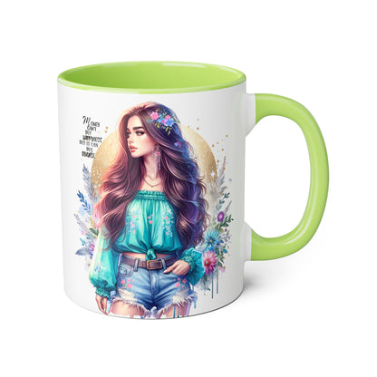 Money Can't Buy Happiness But It Can Buy Divorce Humoristic Inspirational Accent Mug, 11oz Coffee Cup for Boho Lovers, Unique Gift for Women, Flower Art Mug, Home Decor, Birthday Celebration