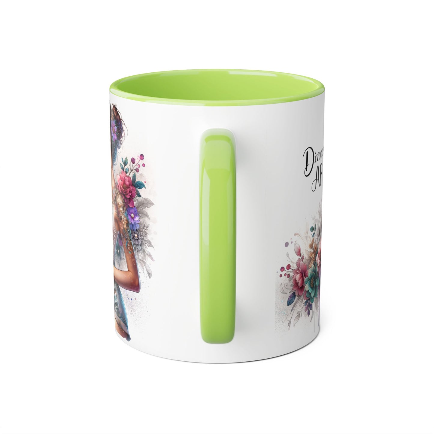Divorced AF Accent Mugs for Empowerment, Self-Love Gifts, Coffee Lovers, Divorce Party Accessories, Inspirational Drinkware