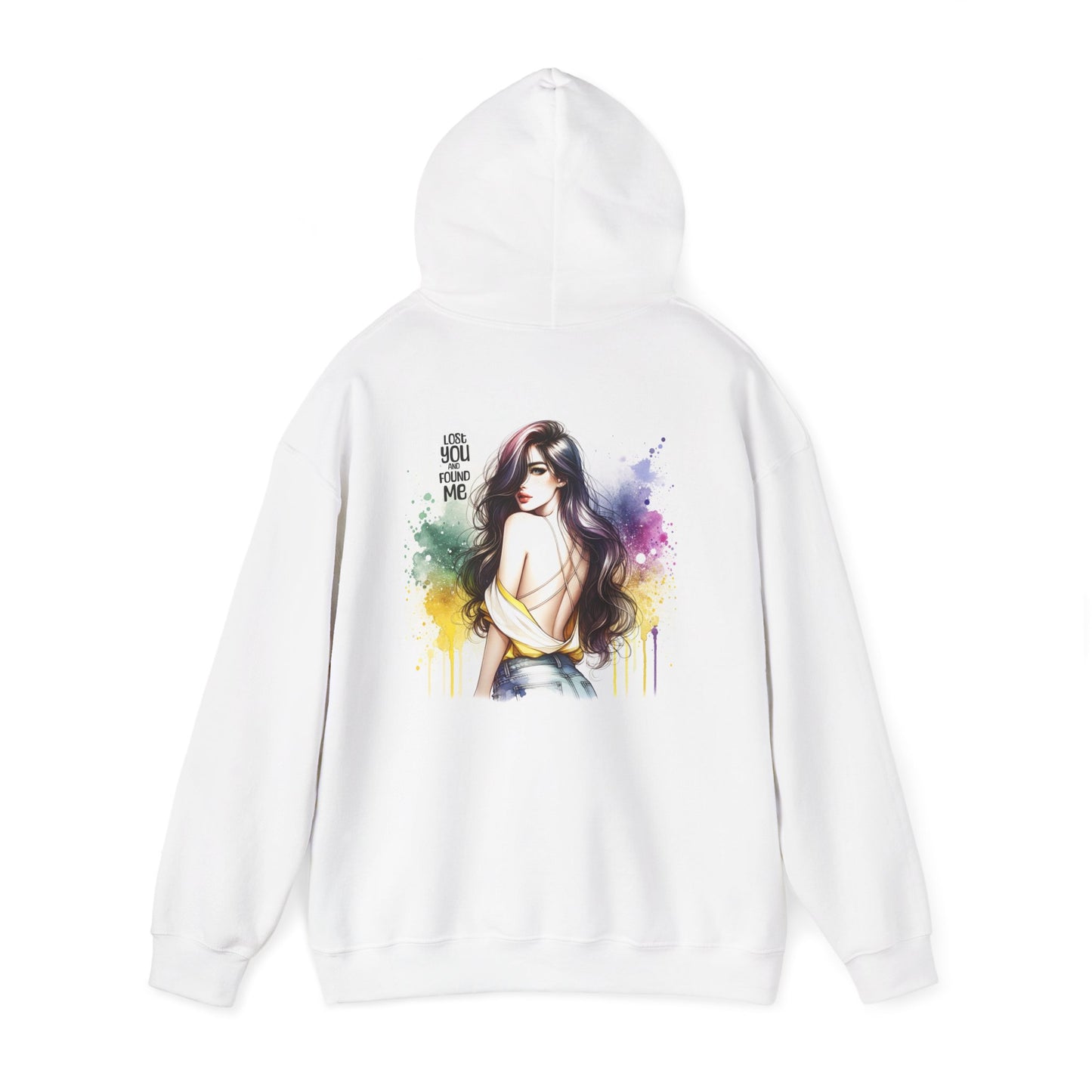 Lost You And Found Me Artistic Graphic Hoodie - Cozy Fashion for Art Lovers, Gender Neutral, Perfect Gift for Birthdays, Holidays, Casual Wear