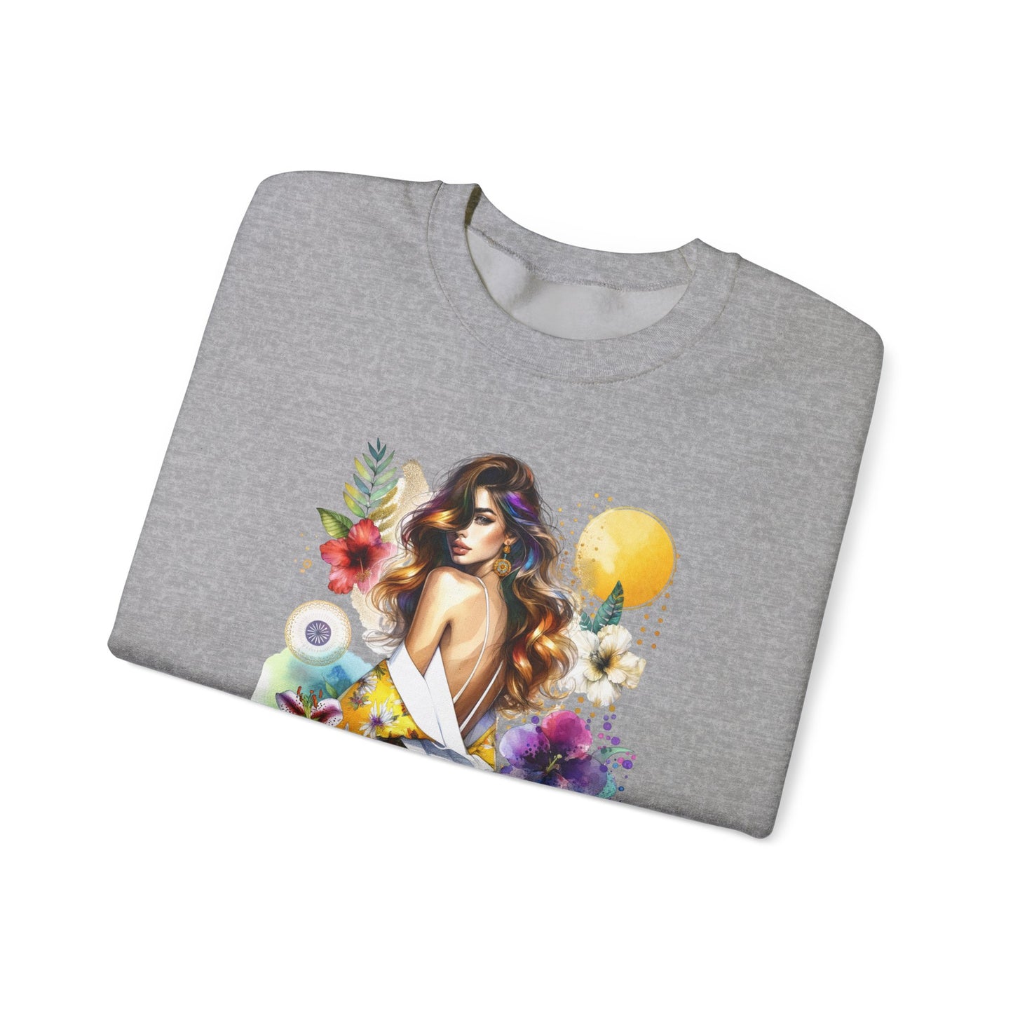 1-800-Boys-Lie Bohemian Floral Crewneck Sweatshirt, Trendy Oversized Sweater, Unique Gift for Her, Cozy Fall Apparel, Birthday & Casual Wear