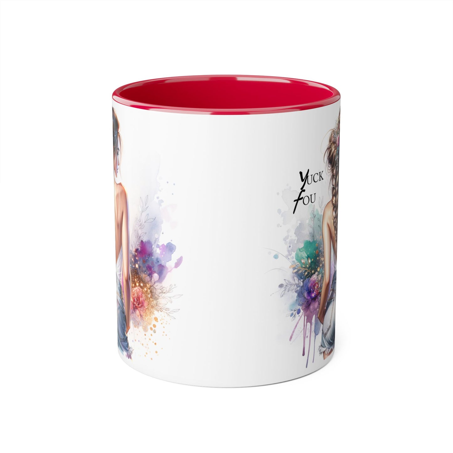 Yuck Fou Chic Coffee Mug, Stylish Drinkware, Gift for Friends, Art Mug, Inspirational Quote Mug, Unique Kitchen Decor, Fun Gift Idea