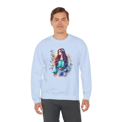 I Don`t  Make Mistakes, I Just Date Them Colorful Bohemian Crewneck Sweatshirt, Cozy Apparel, Unique Gift, Casual Wear, Inspirational Fashion, Artist Design