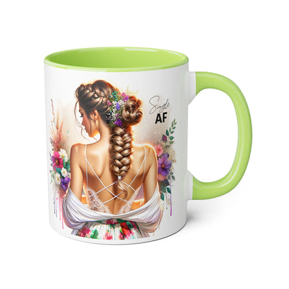 Stylish Accent Mugs - Unique Gift for Single Friends, Coffee Lovers, Home Decor, Self-Care Essentials, Birthday Presents, Art Lovers