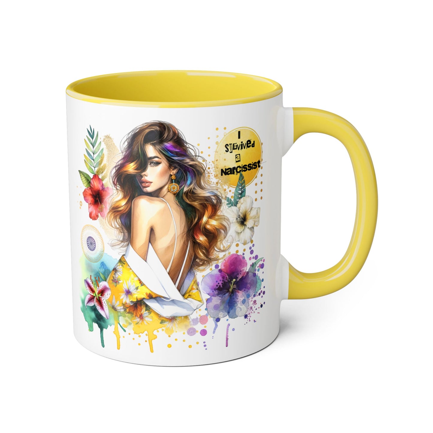 Vibrant Floral Art Mug – Perfect Gift for Mug Lovers, Home Decor, Coffee Lovers, Birthday Gift, Inspiring Drinkware