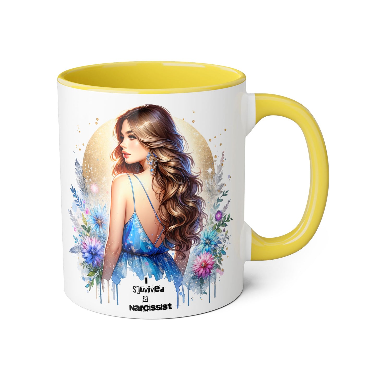 Floral Accent Mugs, 11oz - Beautiful Gift for Coffee Lovers, Perfect for Birthdays, Mother’s Day, or Just Because
