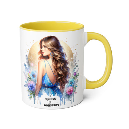 Floral Accent Mugs, 11oz - Beautiful Gift for Coffee Lovers, Perfect for Birthdays, Mother’s Day, or Just Because