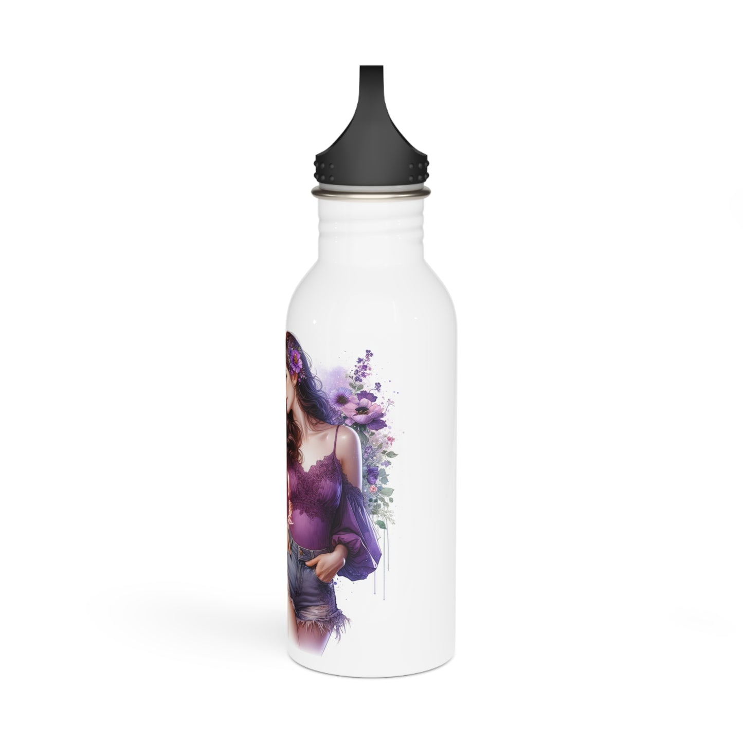 I'm Too Cute For My Ex  Stainless Steel Water Bottle for Her, Funny Gift for Friends, Eco-Friendly Sports Bottle, Floral Design, Hydration Accessory