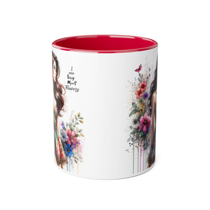I Can Buy Myself Flowers Accent Mug, 11oz