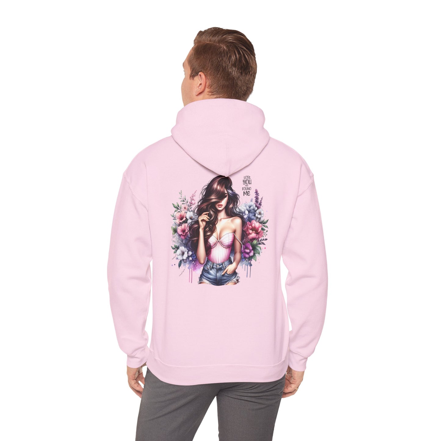 Breakup Hoodie - Unisex Hooded Sweatshirt Lost You and Found Me Design
