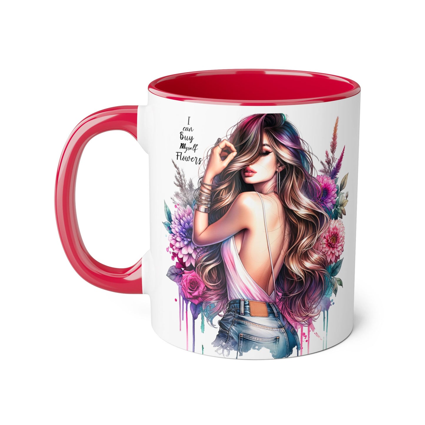 I Can Buy Myself Flowers Bohemian Flower Mug | I’m Busy Being Fabulous Coffee Cup, Floral Mug, Gift for Flower Lovers, Home Decor, Coffee Lover's Essential