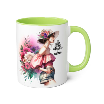 Funny Accent Mug - My Taste in Men is Probably a Disability Humor 11oz Cup
