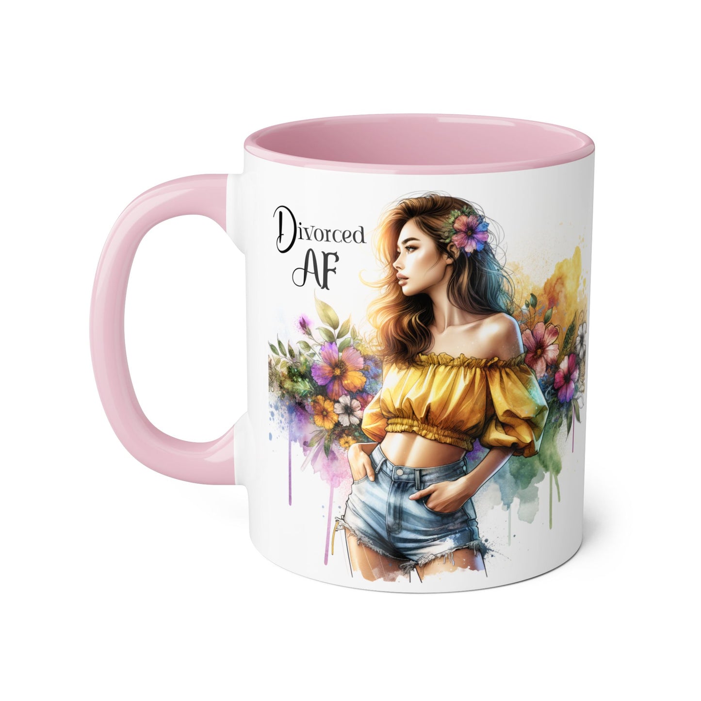 Empowering Divorced AF Accent Mug | Inspirational Coffee Cup for Fostering Positivity, Self-Care, Gifts for Newly Divorced, [...]