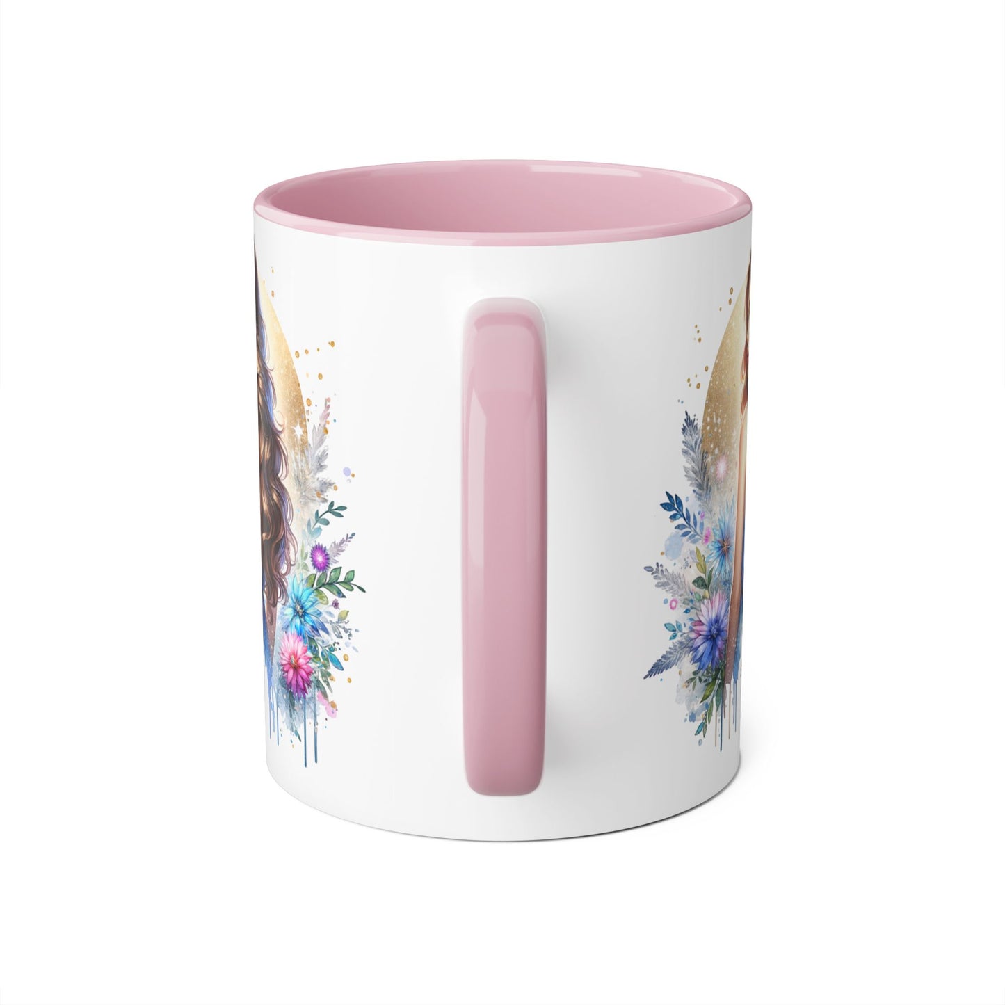 Straight Outta Divorced Humoristic Floral Accent Mugs - Unique Gift for Coffee Lovers, Home Decor, Birthday Gift, Art Mug, Personalized Drinkware