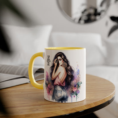If I'm Too Much, Then Go Find Less Chic Inspirational Accent Mug, Coffee Gift, Unique Art Mug, Motivational Mug, Modern Home Decor, Floral Design Mug