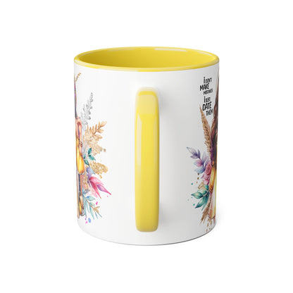 I Don't Make Mistakes, I Date Them Chic Coffee Mug with Floral Design, Inspirational Gift for Her, Unique Office Decor, Creative Birthday Present, Hot Beverage Lover's Cup