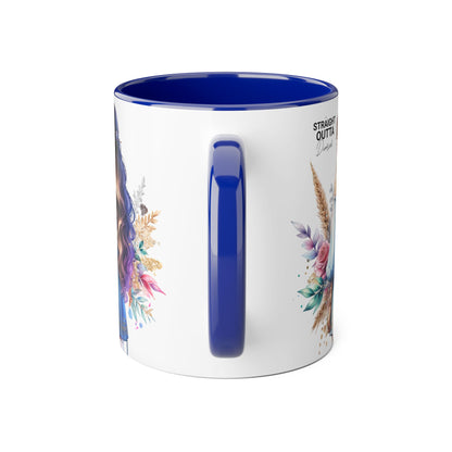 Straight Outta Divorced Humoristic Artistic Accent Mug -  Inspiring Gift for Her, Coffee Tea Cup, Home & Kitchen Decor, Personalized Unique Gift