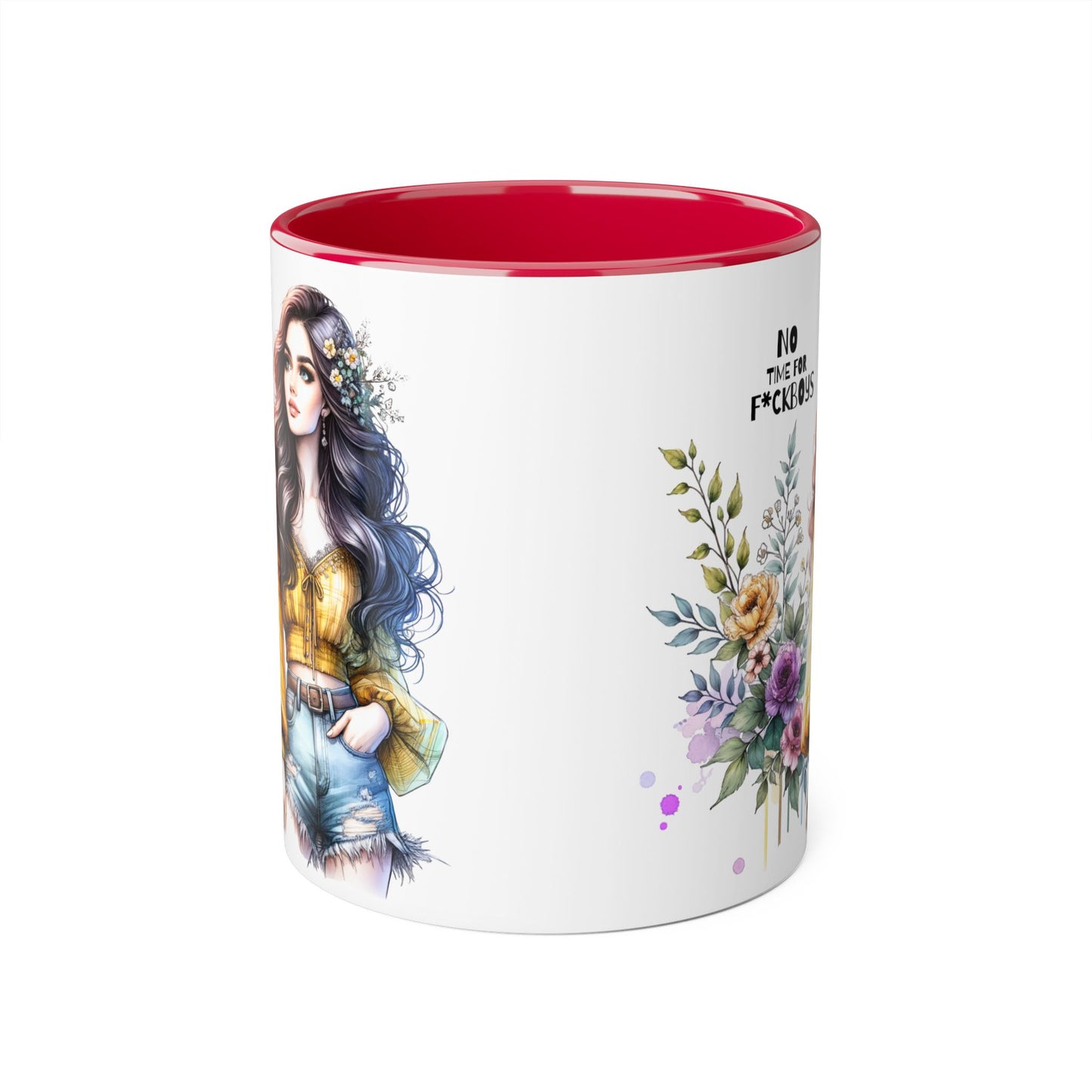Funny Accent Mug - No Time For F*boys 11oz
