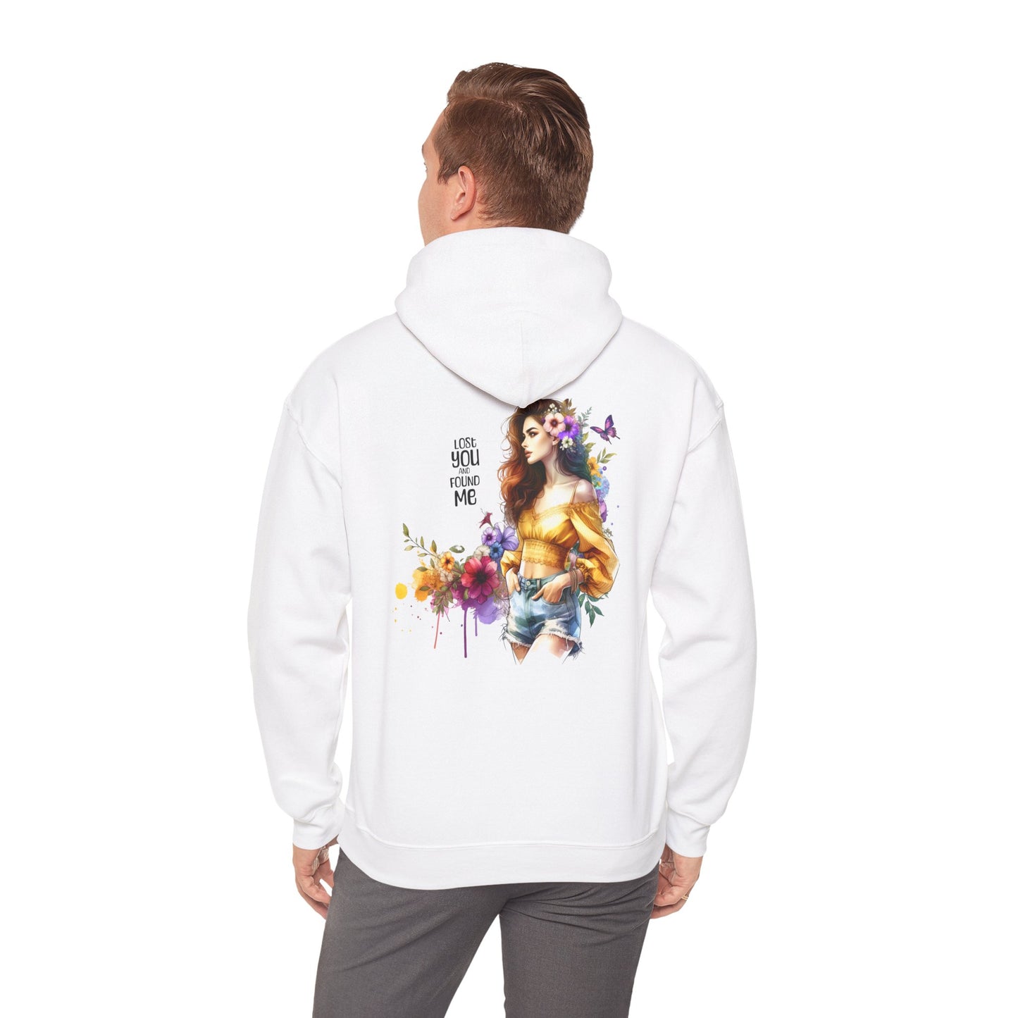 Breakup Hoodie - Unisex Hooded Sweatshirt Lost You and Found Me Design