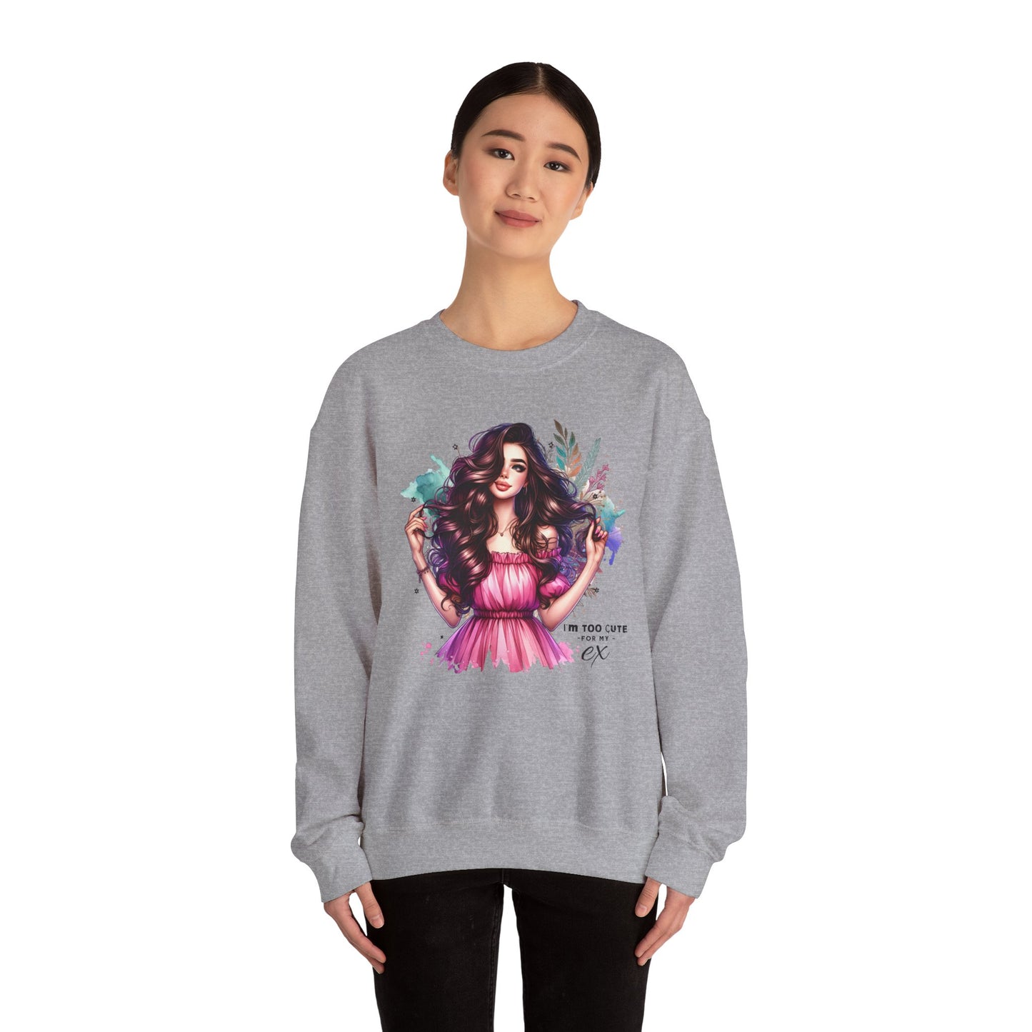 I'm Too Cute For My Ex Stylish Art Sweatshirt for Creative Souls | Perfect Gift for Friends or Yourself | Cozy Crewneck for Everyday Wear, Fashion, Art [...]
