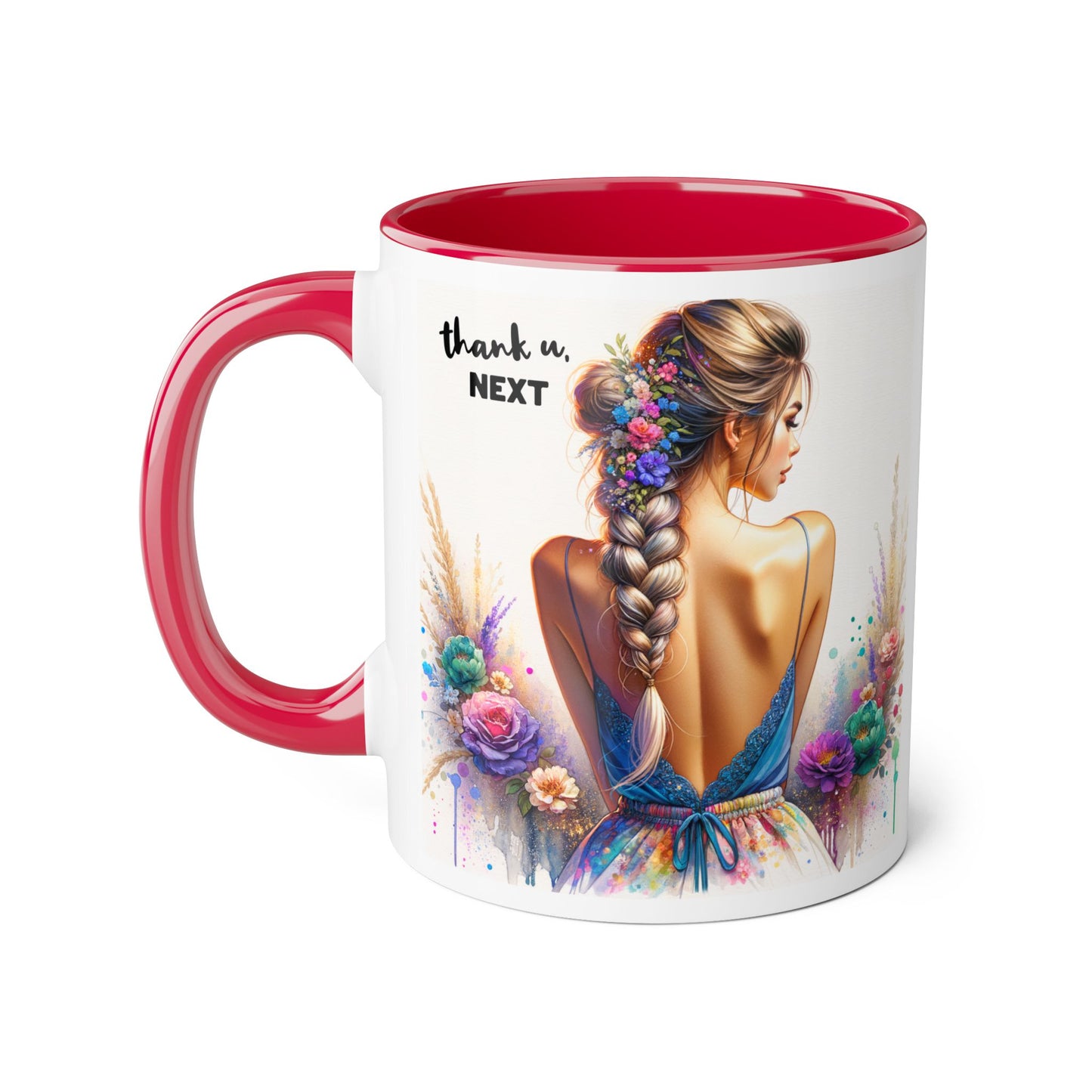 Thank U, Next Colorful Floral Thank You Mug - Perfect Gift for Friends, Birthdays, Celebrations, Coffee Lovers, Tea Time