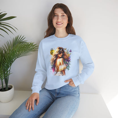Lost You And Found Me Bohemian-Themed Crewneck Sweatshirt with Floral Design, Cozy Casual Wear, Gift for Her, Everyday Comfort, Family Gatherings, Spring Fashion