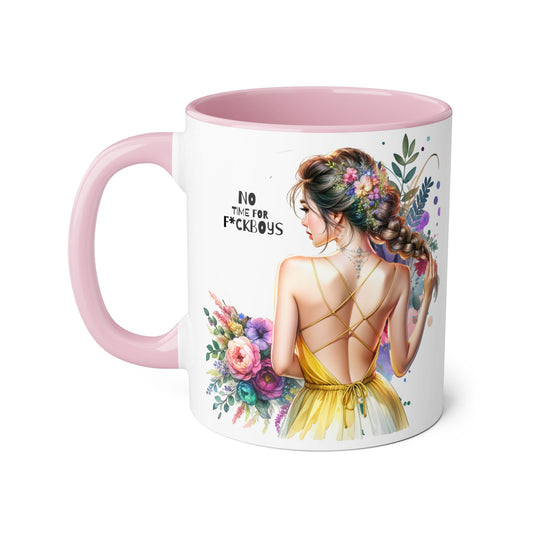 Funny Accent Mug - No Time For F*boys 11oz