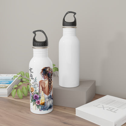 Floral Stainless Steel Water Bottle - "I Don't Make Mistakes, I Date Them" Quote, Eco-Friendly Drinkware, Summer Hydration, Gift for [...]