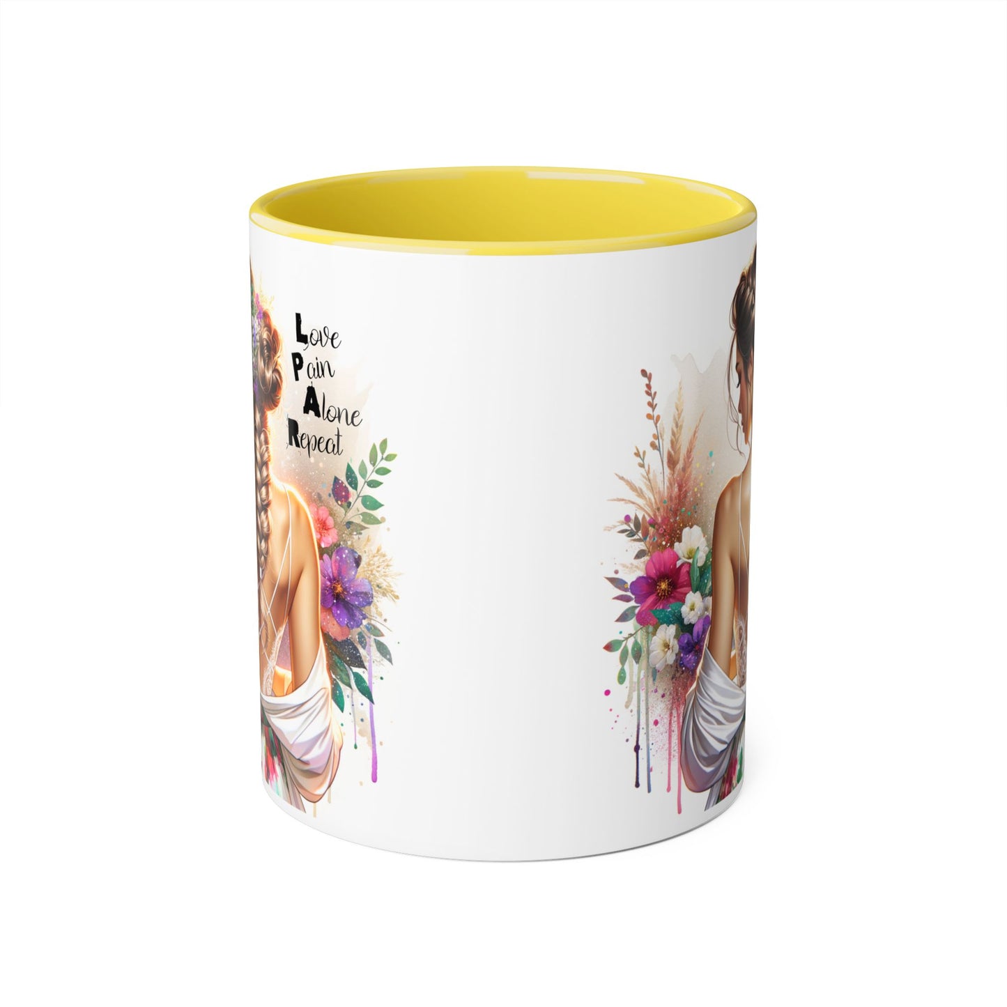 Inspirational Accent Mugs for Coffee Lovers, Beautiful Art, Gift for Friends, Motivational Quotes, Home Decor, Unique Office Mugs