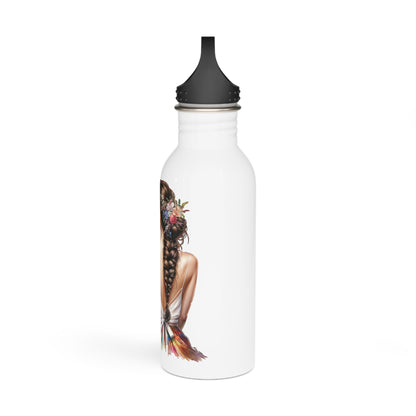 I Don't Make Mistakes, I Date Them Floral Motivational Water Bottle, Inspirational Stainless Steel Bottle, Eco-Friendly Hydration, Gift for Her, Fitness and Yoga Accessory