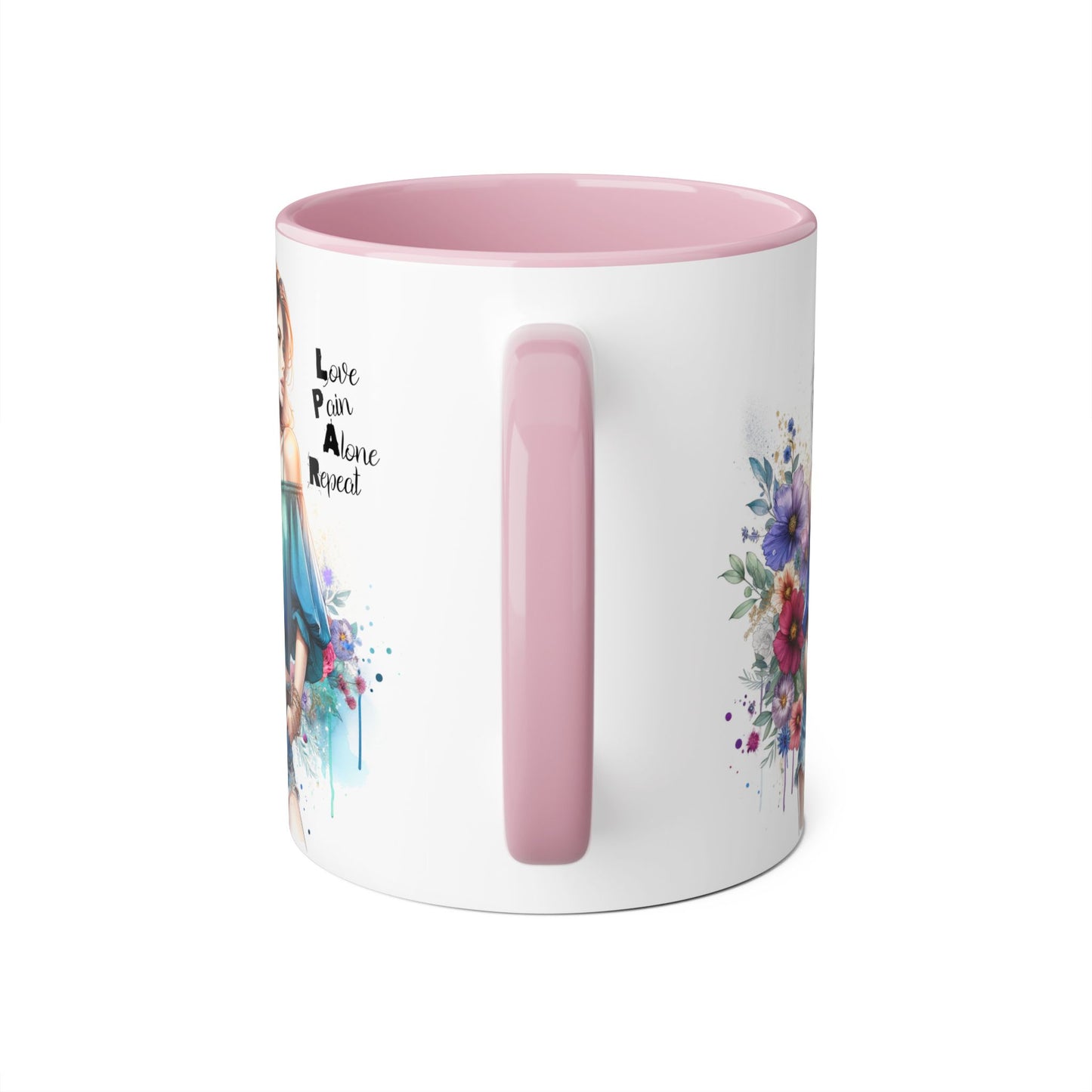 Floral Lover's Accent Mug - Celebrate Self-Love, Ideal Gift for Friends & Family, Perfect for Birthdays, Holidays, Cozy Moments