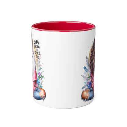 Be My Peace or Peace Out Accent Mug