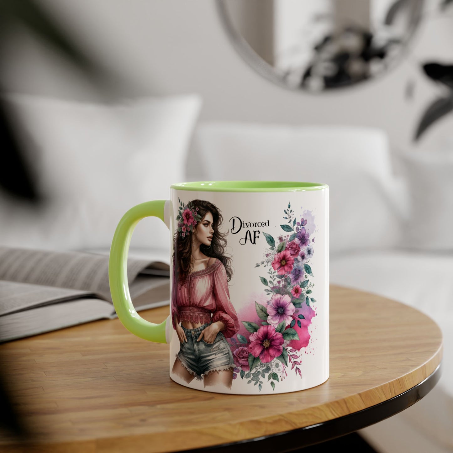 Stylish Floral Accent Mug, Perfect Gift for Divorced Friends, Motivational Coffee Cup, Unique Home Decor, Self-Love Reminder, Fun [...]