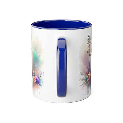 I Was Married Before But I'm Better Now Humoristic Inspirational Floral Accent Mug, Motivational Gift, Self-Love Coffee Cup, Unique Tea Mug, Art Print Drinkware