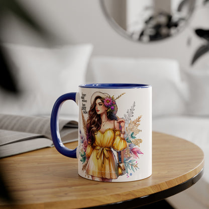 I Don't Make Mistakes, I Date Them Chic Coffee Mug with Floral Design, Inspirational Gift for Her, Unique Office Decor, Creative Birthday Present, Hot Beverage Lover's Cup