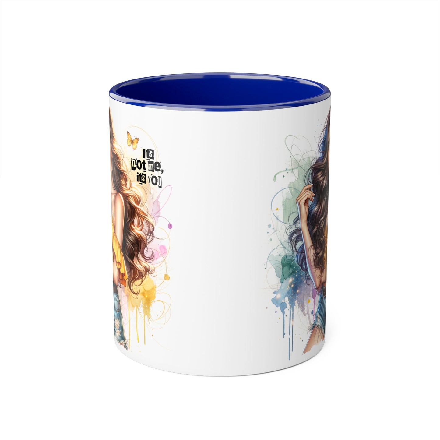 It's Not Me, It's You Humoristic Vibrant Accent Mug with Artistic Design, Perfect Gift for Coffee Lovers, Unique Home Decor, Personalized Beverage Cup, Cute Tea Mug