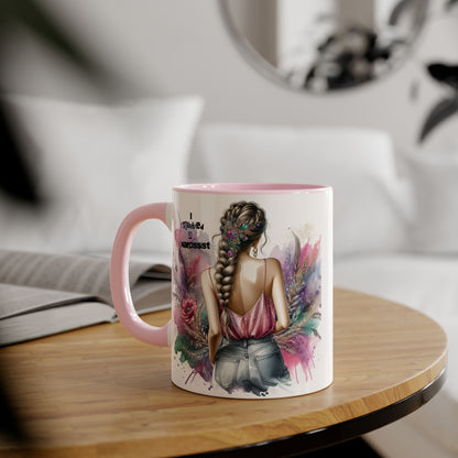 Artistic Narcissist Mug - 11oz Coffee Cup, Unique Gift, Inspirational Quote, Floral Design, Perfect for Friends & Family