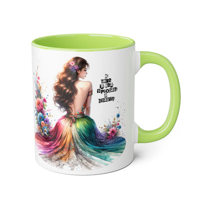 Funny Accent Mug - My Taste in Men is Probably a Disability Humor 11oz Cup