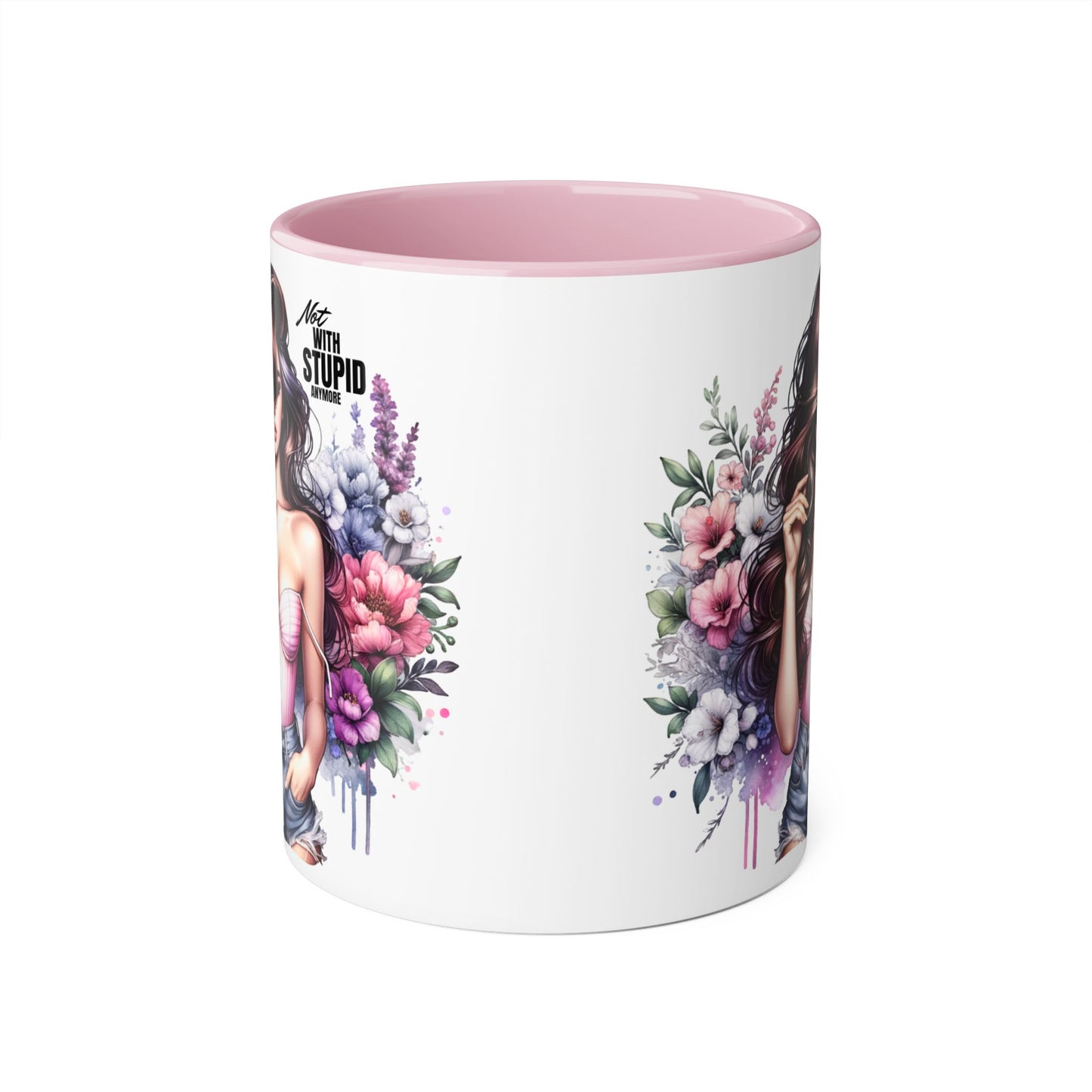 Mug - Not With Stupid Anymore Humoristic 11oz Accent Mug